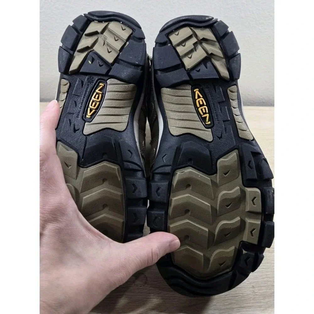 KEEN Waterproof Winter Hiking Boots Brown Blue Insulate 8‎